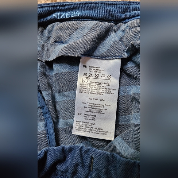 Blue Flat Front Shorts with Lightweight Design - Picture 3 of 8